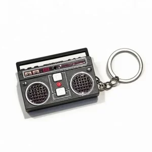 Retro Radio Voice Recorder Keychain – 60 Seconds Recording, Built-in Speaker
