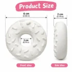 DIY Paint Your Own Food Shapes Kit for Kids Donuts, with 3 Non-Toxic Paint Colours and Paintbrush